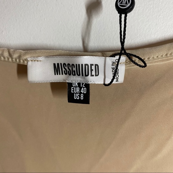 Missguided Mocha Seamless Ruched Bust Bodysuit NWT - Picture 5 of 8